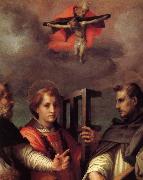 Andrea del Sarto Saint Augustine to reveal the mysteries of the three Spain oil painting artist